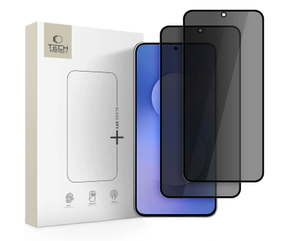 Szkło i folia ochronna Tech-Protect Glass Spy+ 2-Pack Do Galaxy S25 FE Privacy